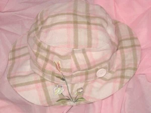 Old Navy Baby Infant Hat Bucket Embroidered Flower XS or XL NEW Free Shipping - Picture 1 of 3