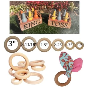 Wooden Rings Baby Rings DIY Wooden Rings Wedding Wood Rings Teething Ring - Picture 1 of 10