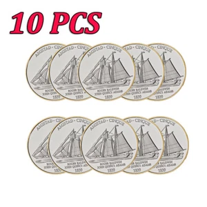 10PCS USA Collectible Challenge Coin Commemorative 1839 Civil War Boat Amistad - Picture 1 of 8