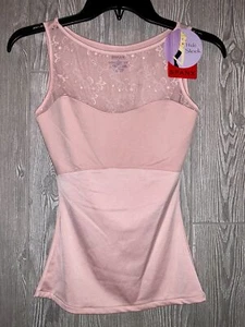 SPANX Hide Sleek Lace Bateau Neck Cami PINK Control Top Womens S M L XL 1X 2X - Picture 1 of 4
