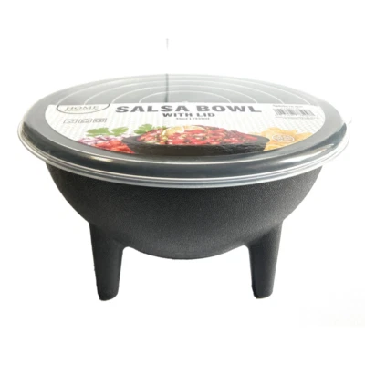 Salsa grande con tapa (45 oz), apto para microondas, congelador y lavavajillas, sin BPA Foto 1 de 4
