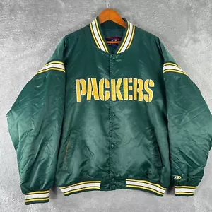 Vintage Green Bay Packers Jacket Mens XL Varsity NFL Football 90s Pro Player - Picture 1 of 14