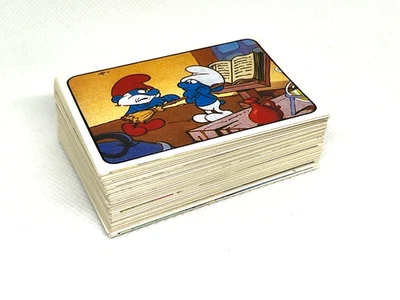 The Smurfs Panini 1982 Trading Cards and Stickers 122 Pieces No Doubles Vintage - Image 1 of 4