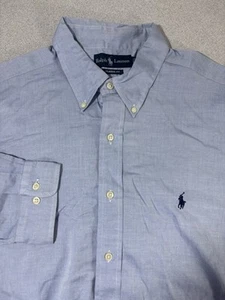 Herren Ralph Lauren Langarm Hemd XL Blau Classic Fit 742 - Bild 1 von 8