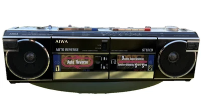 Aiwa CS-W660 Raro Vintage Cassette Deck Boombox Retro Japón Reparado Garantía Foto 1 de 4