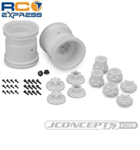 JConcepts Midwest 2.2 Mt 12mm Hex Wheel W/ Adaptors White 2pc. JCO3380W - Picture 1 of 1