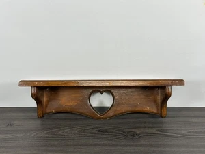 Wandregal Vintage Landhausstil 20 Zoll braun Landhaus Herz, Landhausregal - Bild 1 von 16