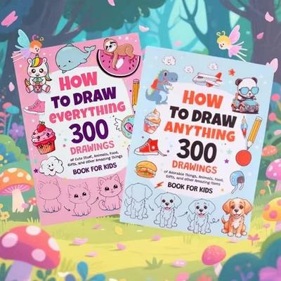 How to Draw Everything: 300 Drawings of Cute Stuff, Animals,other Amazing Things - Image 1 of 4