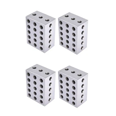2 Matched Pair 0.0002" 2-3-4 234 Blocks 23 Holes Machinist Jig Ultra Precision - Image 1 of 4