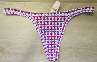 Nuevo con etiquetas Tanga Bragas Lazos Vintage Victoria's Secret Multi Argyle Mezcla Algodón S Foto 1 de 3