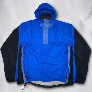 Y2K Patagonia Super Alpine Jacket L Blue Black 29430 SP00 Waterproof Vintage - Picture 1 of 15