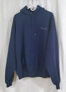 Pull à capuche homme vintage Y2K Champion bleu - Taille XXL - Photo 1/7