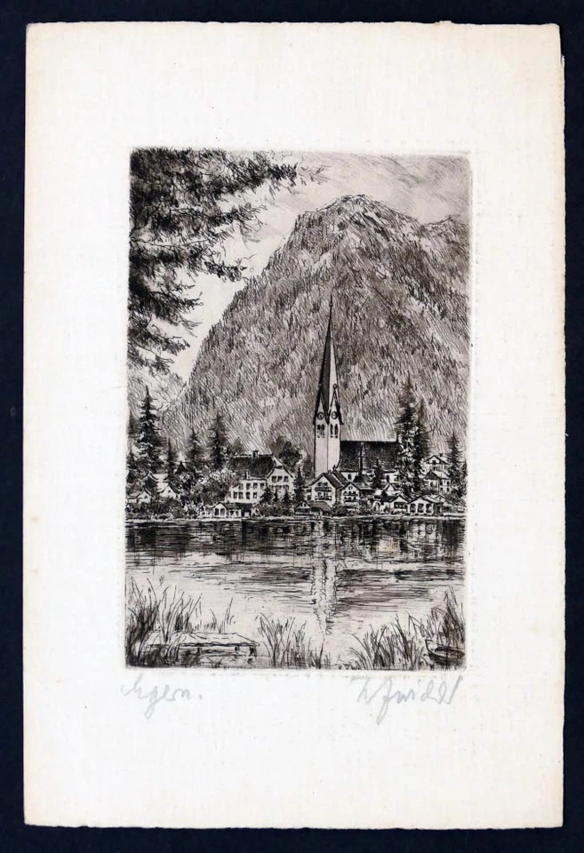 Karl ZWICKER, Rottach Egern - Radierung - Bild 1 von 1