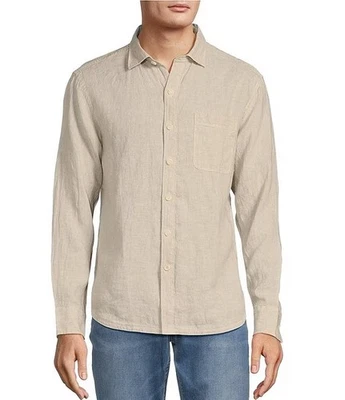 Camisa tejida Tommy Paradise Breezer de lino para hombre $118, natural, XL Foto 1 de 4
