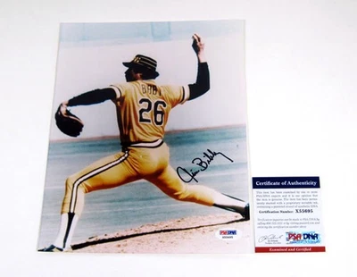 Jim Bibby Signed 8 x 10 Photo Pirates PSA/DNA Auto - Image 1 of 3