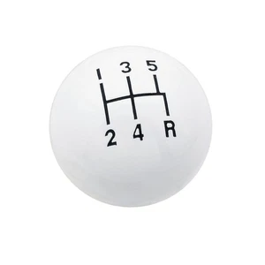 9619 Mr. Gasket Shifter Knob - 5-Speed Pattern - White - Picture 1 of 1