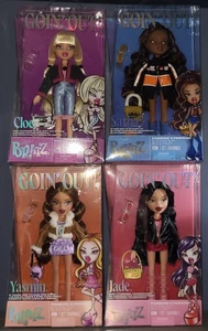 Lot 4 New BRATZ GOIN OUT Fashion Doll Complete Set YASMIN CLOE SASHA JADE - Picture 1 of 13