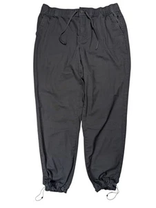 LL Bean Explorer Ripstop Pants Women Large Cinch Ankles Jogger Hiking Alloy Gray - Picture 1 of 17