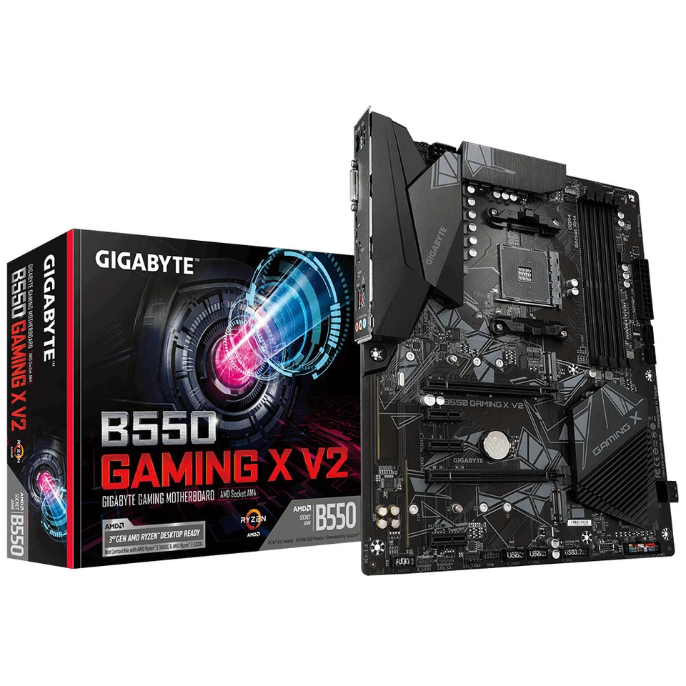 Gigabyte B550 Gaming X V2 AMD B550 Socket AM4 ATX DDR4-SDRAM Scheda madre - Immagine 1 di 1