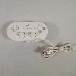 Offizieller Original-Zubehör-Hersteller Nintendo Wii Classic Controller - Weiß RVL-005 *GETESTET* - Bild 1 von 7