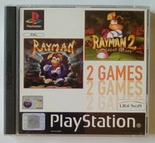 *RARE COLLECTIBLE* Rayman & Rayman 2 Double Pack PS1 PlayStation One 1 PS PSOne