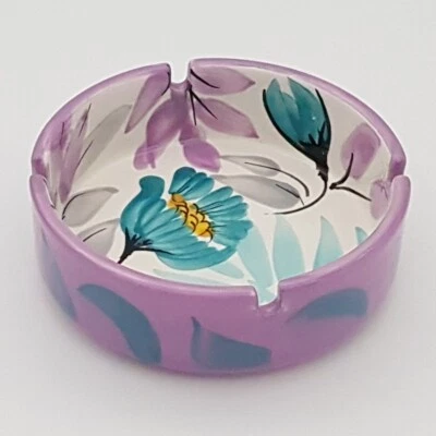 Spanish Ceramic Ashtray 13.5 cm x 4.5 cm Traditional Spanish Handmade Pottery - Image 1 of 4