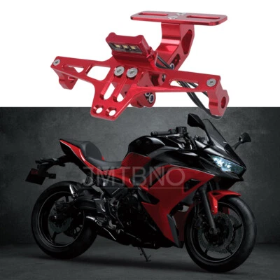 Soporte de matrícula para Kawasaki Ninja 650 luz trasera eliminador de guardabarros Foto 1 de 4