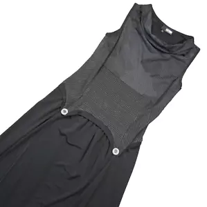 2026 Deux Mille Vingt Six Dress Womens 2 Black Sleeveless Button Detail Gothic - Picture 1 of 9