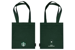 2022 Starbucks Small Tote Bag Green Can Put Books /1pc Free Shipping - Picture 1 of 2