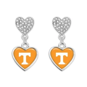 Tennessee Volunteers Amara Silver Crystal Dangle Earrings Jewelry Gift UT - Picture 1 of 1