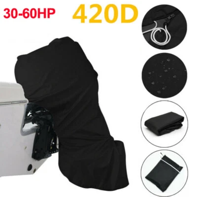 420D 30-60HP Motorabdeckung Außenborder Schutzhülle Persenning Wasserdicht - Bild 1 von 4