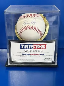NOLAN RYAN AUTOGRAPHED OMLB MAJOR LEAGUE BASEBALL TRISTAR COA - Picture 1 of 4