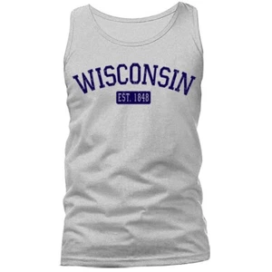 Camiseta sin mangas con gráfico State of Wisconsin WI - Imagen 1 de 11