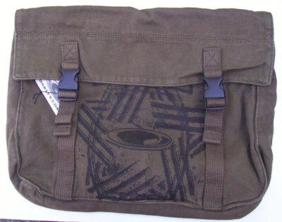 OAKLEY MESSENGER BAG CANVAS MILITARY 10th MOUNTAIN DIVISION NEW OLIVE NEW TAGGED - Image 1 of 4