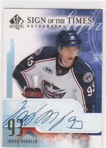 2008/9 SP Authentic Sign of the Times Jacub Voracek autograph RC Flyers - Picture 1 of 2