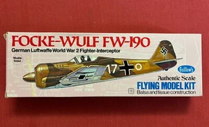 Guillows 502 Focke-Wulf FW-190 16 1/2" Span Balsa Airplane Kit 502 - Picture 1 of 11