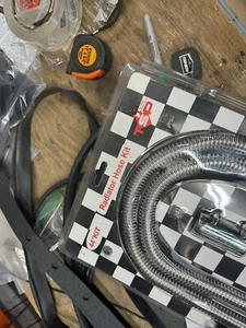 Kit Manguera Calentador Acero Inoxidable 48" Street Rod Hot Rod - Imagen 1 de 4