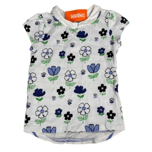 Gymboree Girls Floral Puff Sleeve Top size 6 NEW - Picture 1 of 6