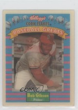 1991 Sportflics Kellogg's Corn Flakes Baseball Greats Bob Gibson #5 HOF