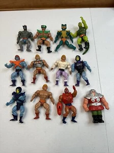 LOTTO ACTION FIGURE HE MAN MOTU (ANNI 80 VINTAGE) 12 FIGURINE USATE NO ACCESSORI - Foto 1 di 14