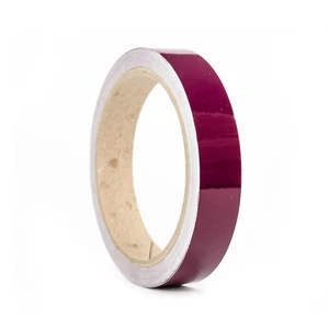 Zierstreifen Bordeaux Rot Glanz 18mm Seitenschweller Heck Dach Spiegel Kiemen - Picture 1 of 7