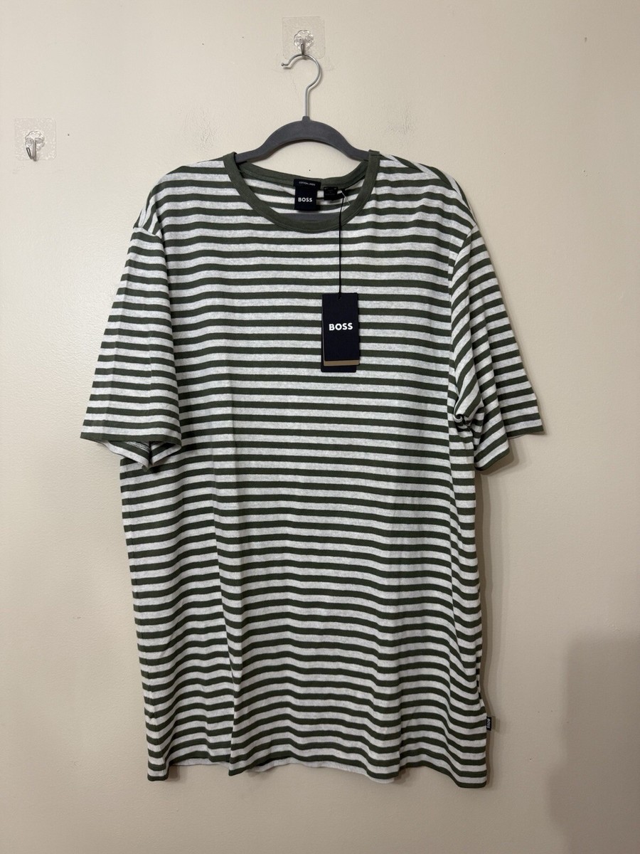 HUGO BOSS Cotton Striped T-Shirts for Men for sale | eBay