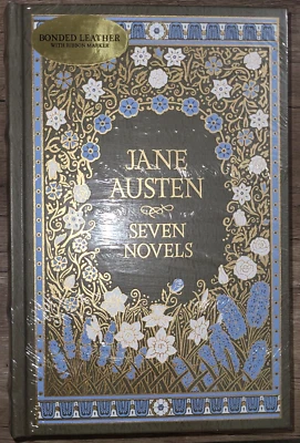 SEALED! Leather book, Seven Novels by Jane Austen, 2007  Barnes & Noble Classic - Image 1 of 4