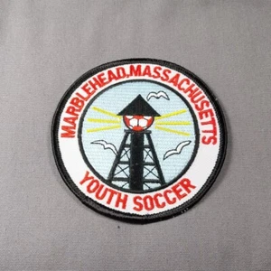 Marblehead MA Massachusetts Jugendfußball Leuchtturm 3,5" Aufnäher - Bild 1 von 2