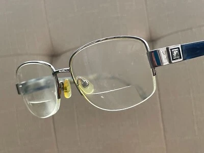 Liz Claiborne Hombres Anteojos Montura Azul Marino/Punmetal Medio Borde Gafas 53[]18 Foto 1 de 4