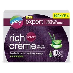 Godrej Expert Creme Hair Colour Burgundy - Pack of 4 - Picture 1 of 9