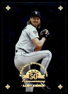 1998 Leaf Fractal Foundations Randy Johnson 3634/3999 Seattle Mariners #30 - Picture 1 of 2