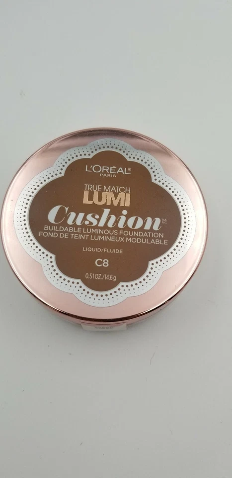 L'Oreal Paris True Match Lumi Buildable Cushion Foundation C8 Cocoa - Image 1 of 2