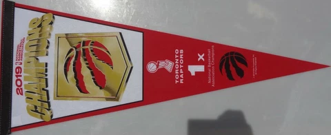 2019 NBA Champions Toronto Raptors Team Pennant Cover