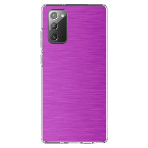 Clear Case for Galaxy Note Hot Pink Stainless Steel Print - Picture 1 of 7